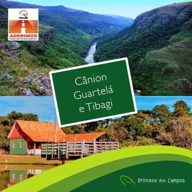 CÃ¢nion GuartelÃ¡ e outras belezas naturais das cidades de Castro e Tibagi, nos Campos Gerais