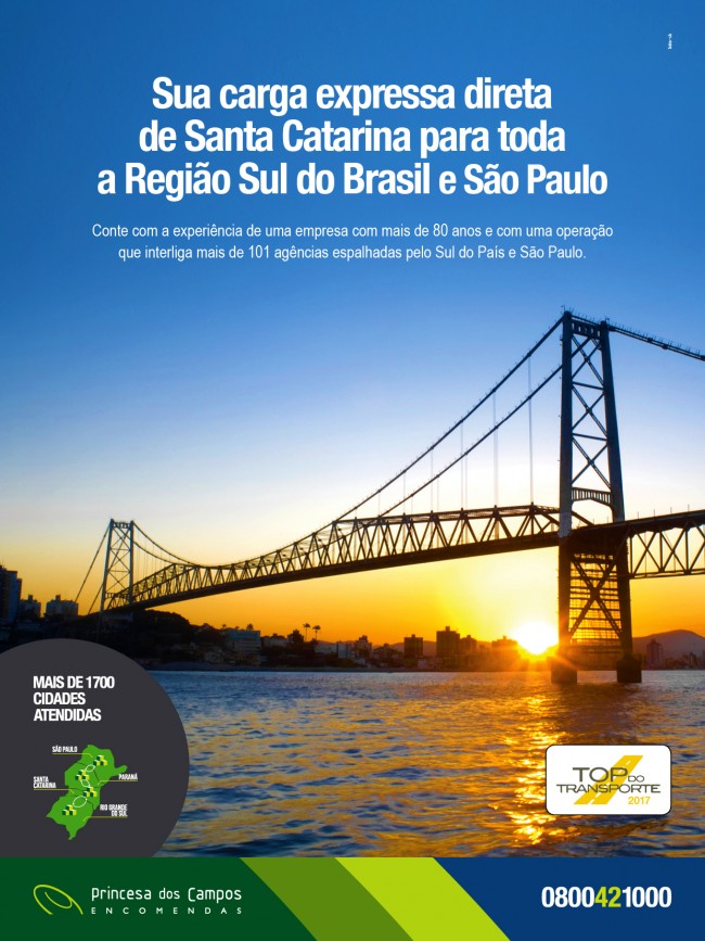 Encomendas: Santa Catarina integrada a toda a RegiÃ£o Sul e SÃ£o Paulo